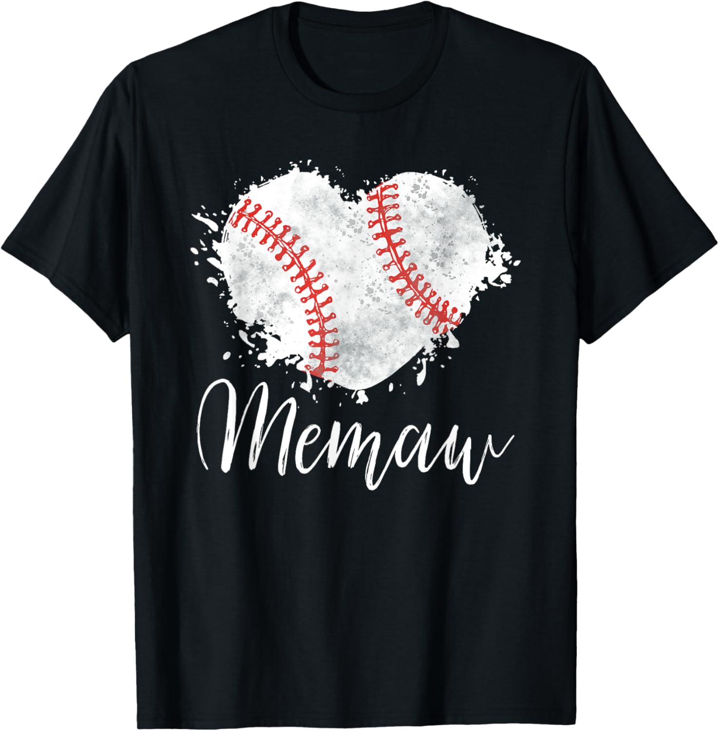 Baseball Memaw T-Shirt Baseball Love Heart Hoodie, Sweatshirt | CoreVibeTees.com
