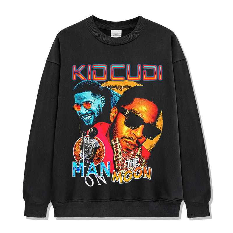 Man On The Moon By Kidcudi Sweatshirt T-Shirts, Hoodie | CoreVibeTees.com (Image 1)
