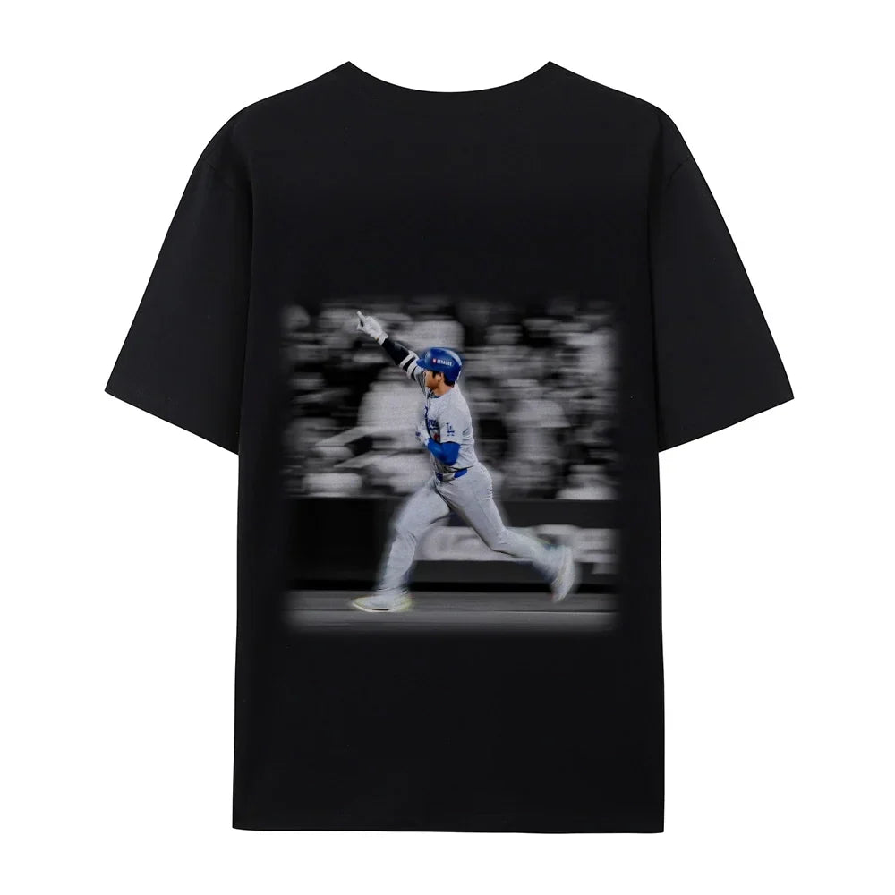 Angeles Dodgers Shohei Ohtani Back Design TEE Hoodie, Sweatshirt | CoreVibeTees.com (Image 1)
