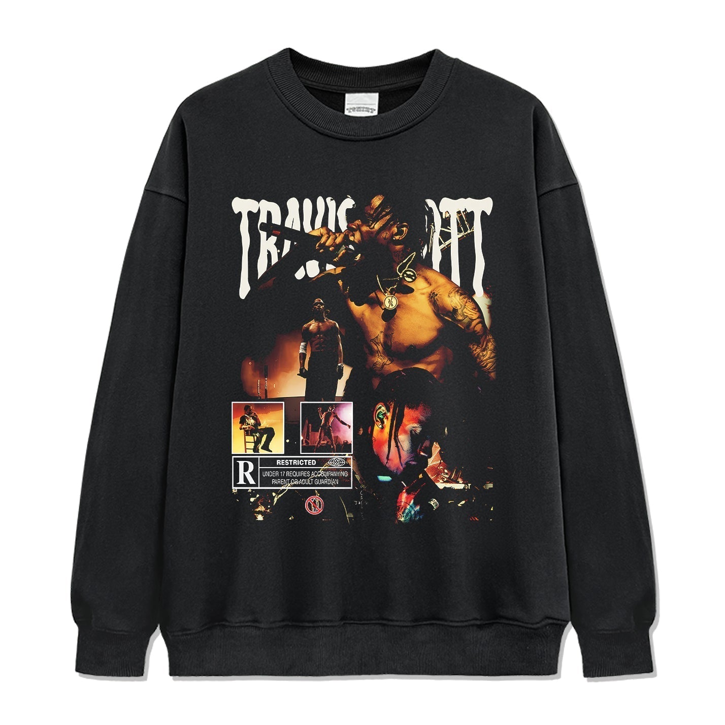 Resticted By Travis Sweatshirt T-Shirts, Hoodie | CoreVibeTees.com (Image 1)