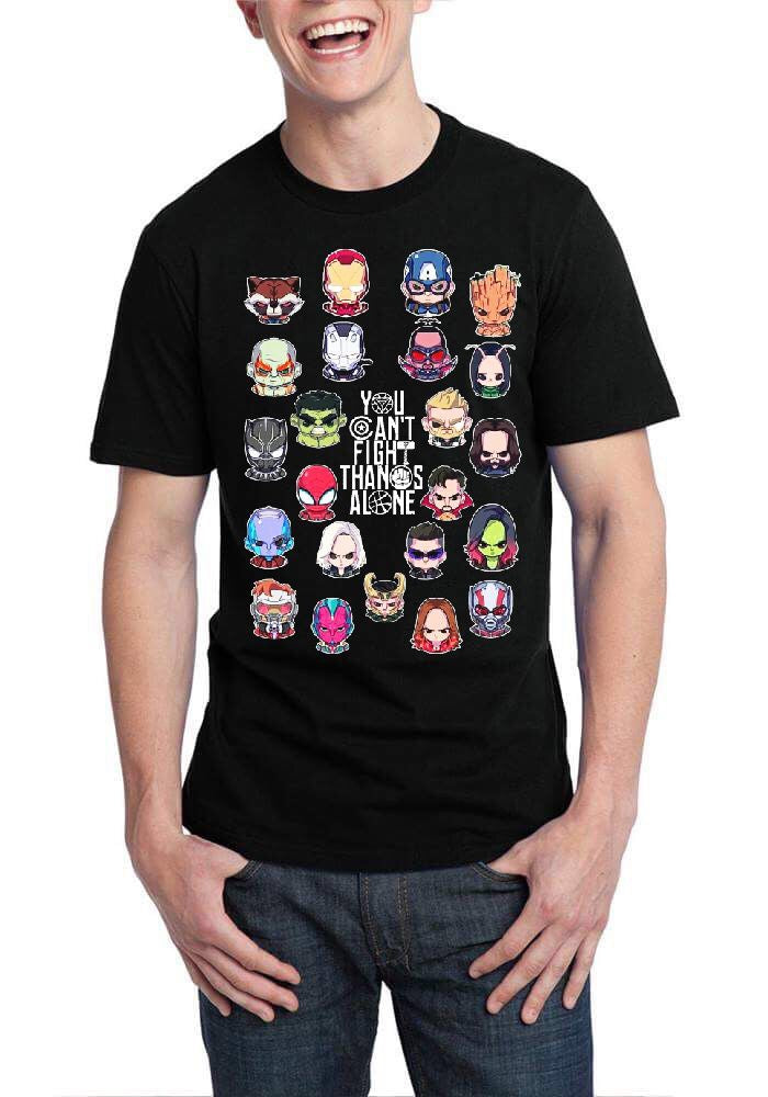 You Cant Fight Thanos Alone Black T-Shirt Hoodie, Sweatshirt | CoreVibeTees.com