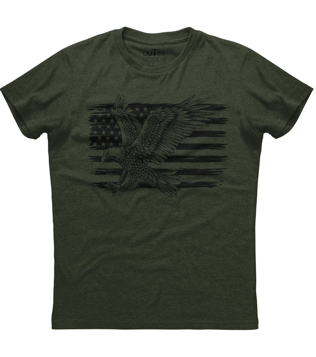 American Flag With Eagle Patriotic T-Shirt (O) Hoodie, Sweatshirt | CoreVibeTees.com (Image 2)