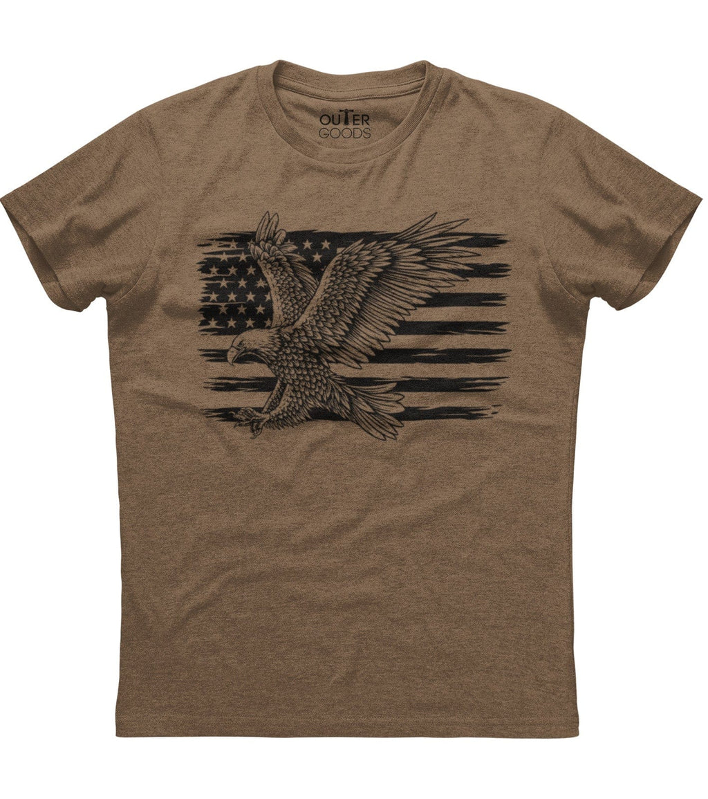 American Flag With Eagle Patriotic T-Shirt (O) Hoodie, Sweatshirt | CoreVibeTees.com (Image 1)