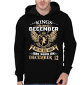 Kings Are Born On December 12 Black Hoodie T-Shirts, Sweatshirt | CoreVibeTees.com