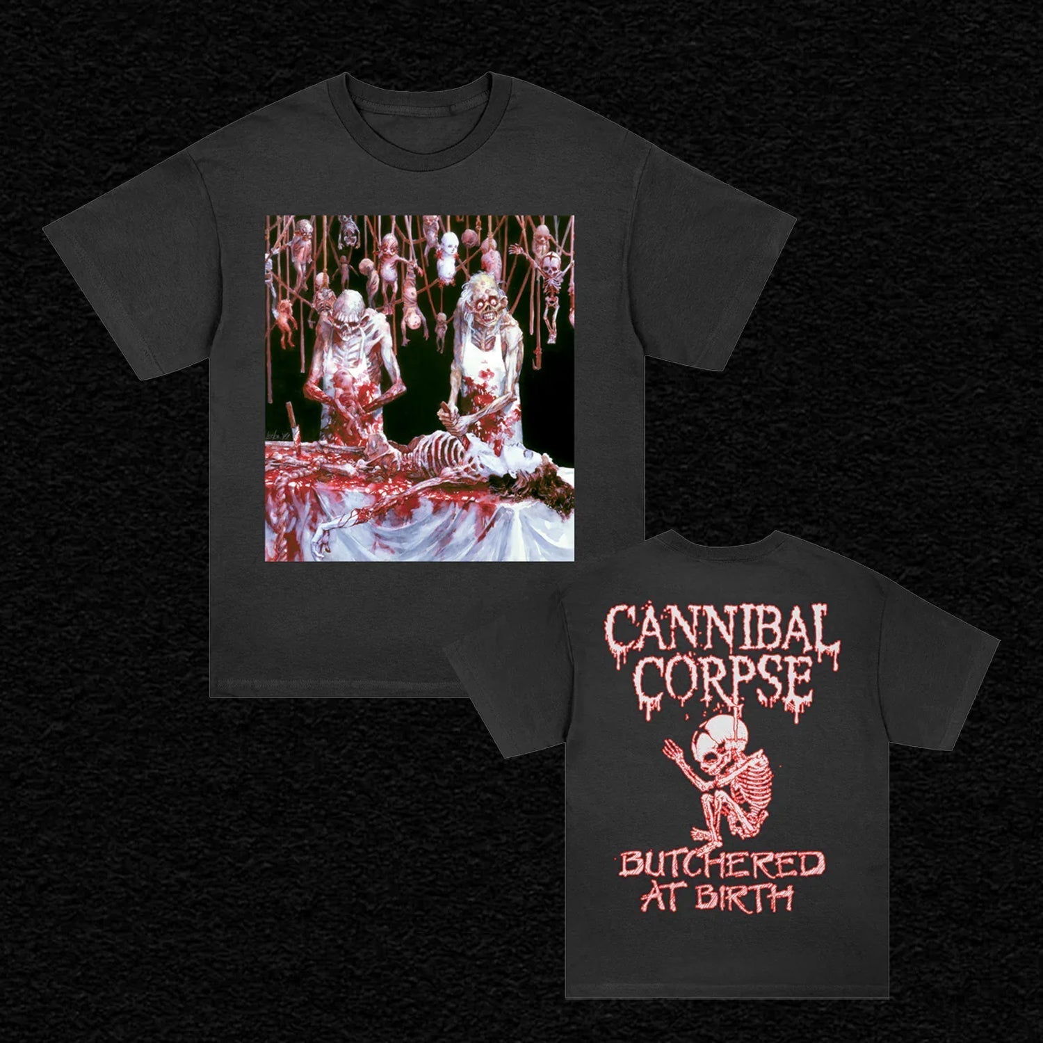 Butchered At Birth Poster T-Shirt (Black) Hoodie, Sweatshirt | CoreVibeTees.com