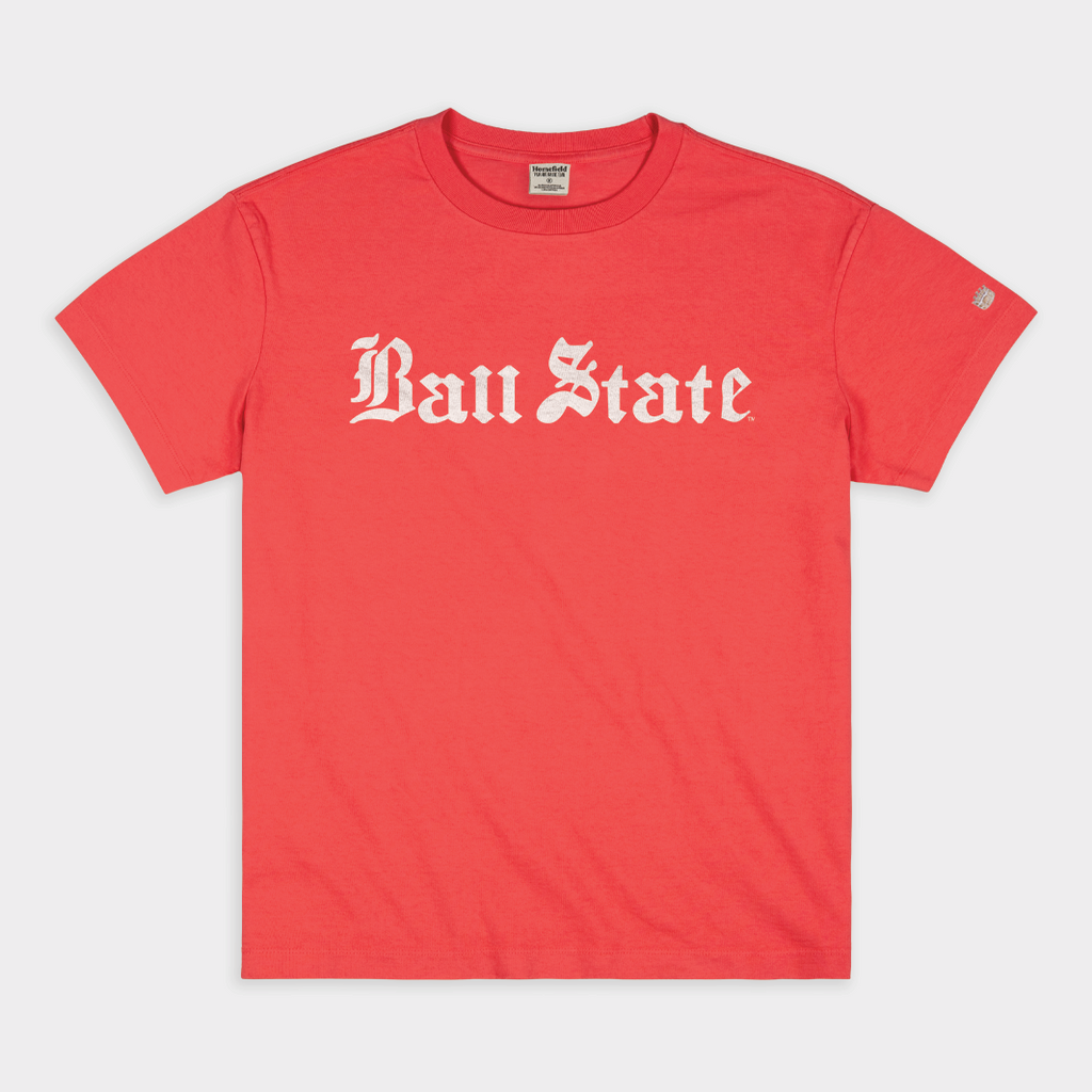Ball State Olde English Vintage Heavyweight Tee Hoodie, Sweatshirt | CoreVibeTees.com (Image 1)