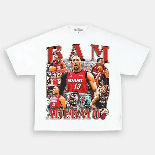 BAM ADEBAYO TEE - VINTAGE TEE - SPORT TEE - GRAPHIC MEN'S T-SHIRT SWEATSHIRT HOODIE - GIFT FOR FAN