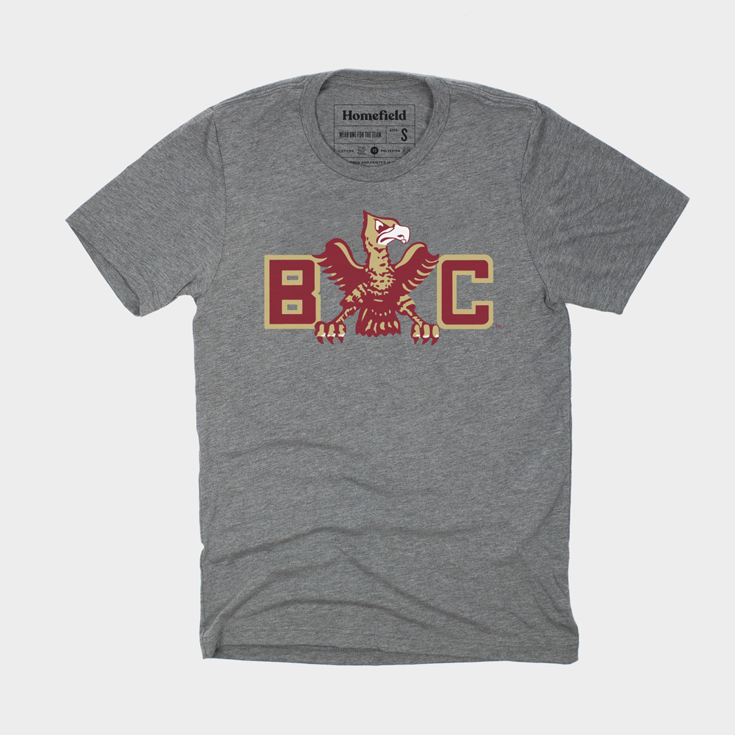 Vintage Boston College 1950s BC Logo Tee Hoodie, Sweatshirt | CoreVibeTees.com