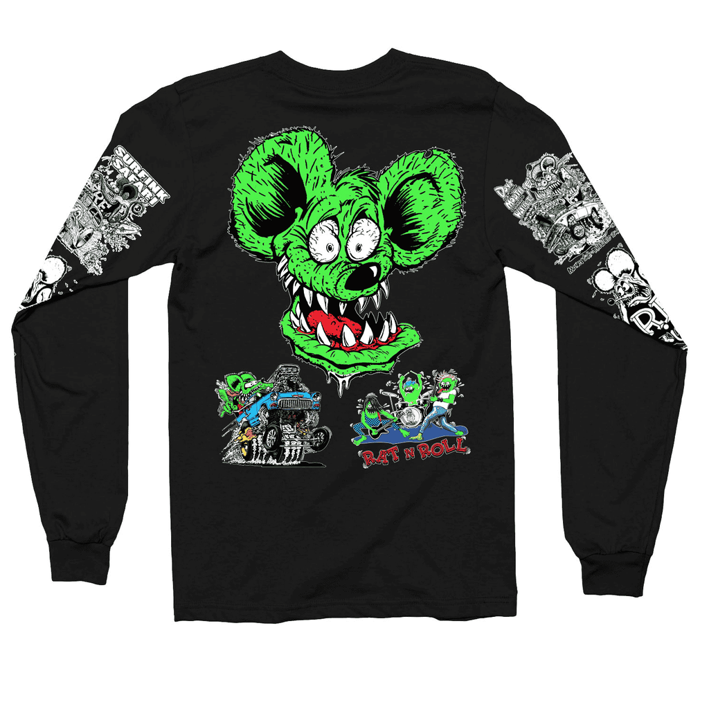 Rat Fink Collage Long Sleeve Shirt Hoodie, Sweatshirt | CoreVibeTees.com (Image 2)
