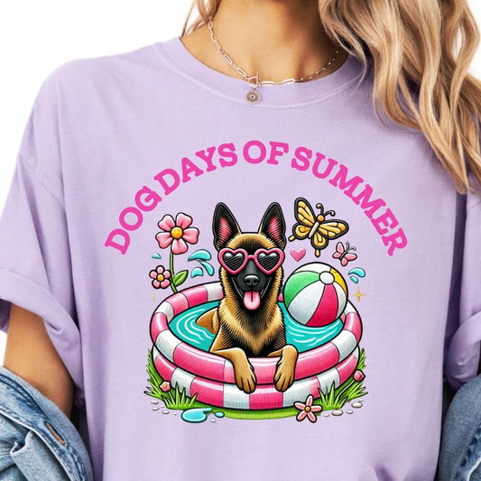 BELGIAN Dog Days of Summer Shirt ~ Unisex Apparel Relaxed Fit Printed In The USA Clothing Womenswear Casual Comfort Cotton Top Athletic Boho Chic