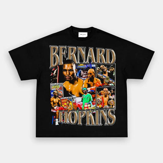 BERNARD HOPKINS TEE Boxing T-shirt, Boxer Tee, Sports Shirt, Athletic Tee, Fitness Gift, Workout T-shirt Crewneck Clothing Cotton Menswear
