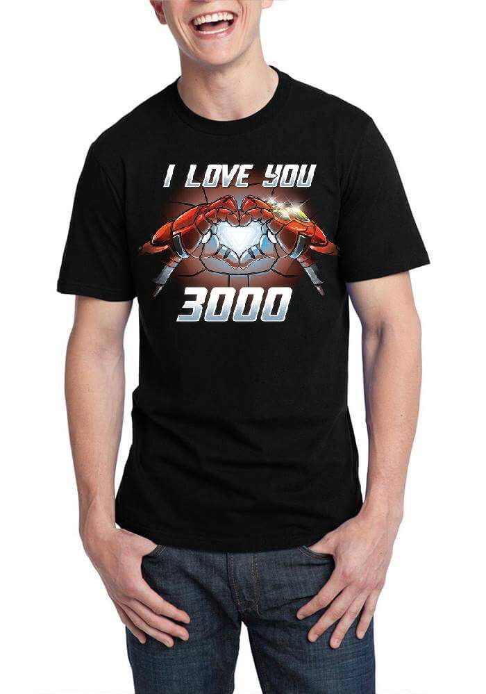 I Love You 3000 Ironman Black T-Shirt Hoodie, Sweatshirt | CoreVibeTees.com