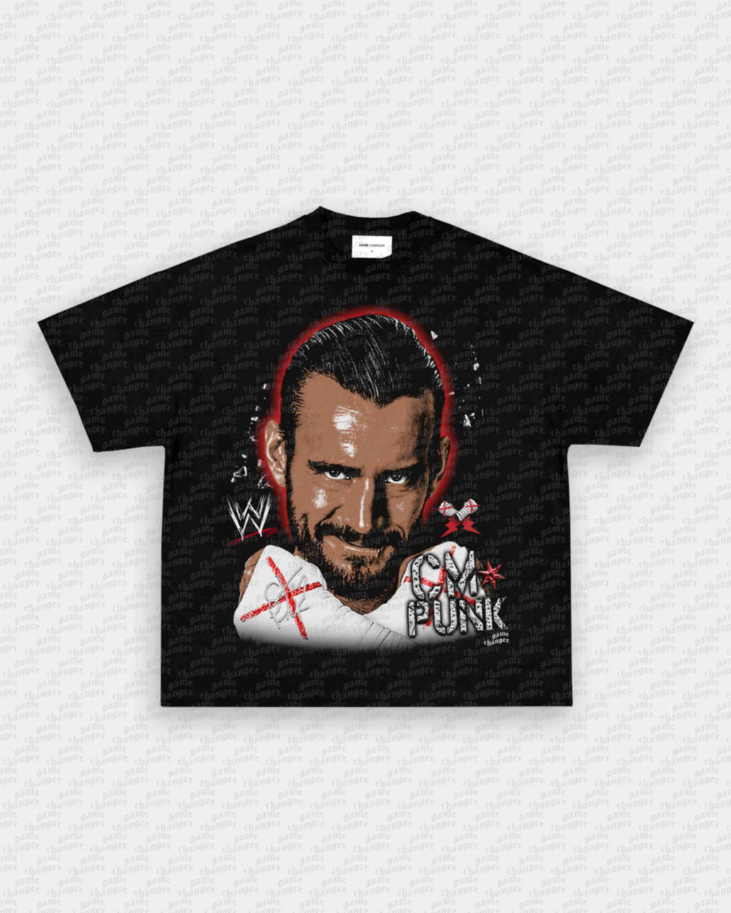 BIG FACE CM PUNK TEE Hoodie, Sweatshirt | CoreVibeTees.com (Image 3)