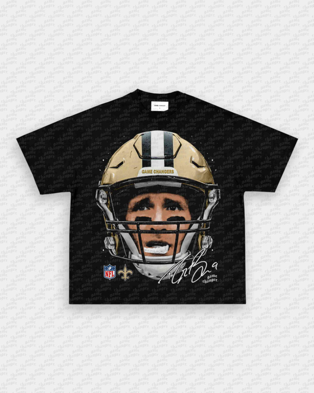 BIG FACE DREW BREES TEE Hoodie, Sweatshirt | CoreVibeTees.com (Image 1)