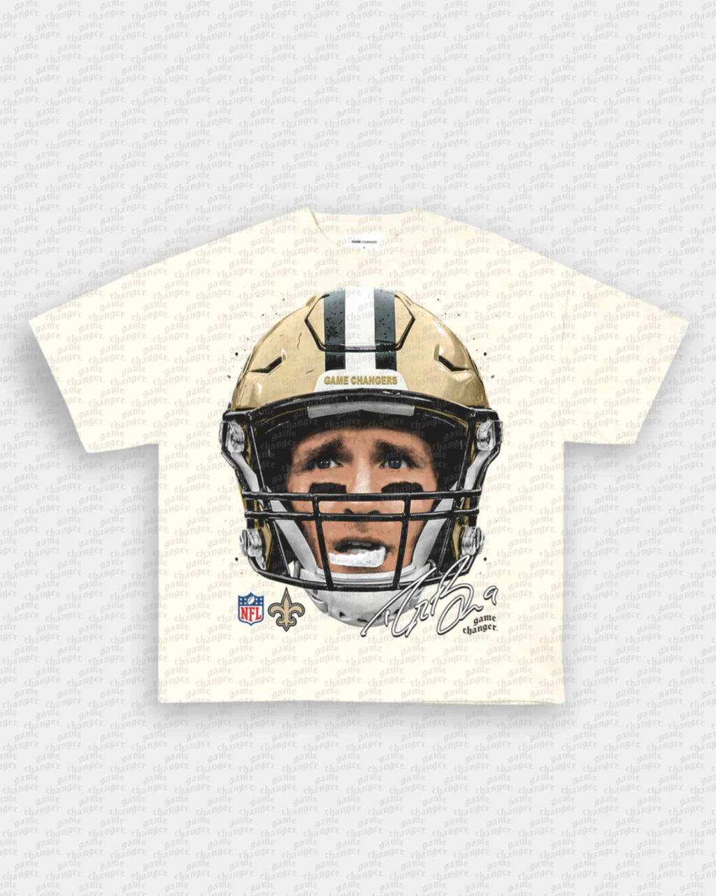 BIG FACE DREW BREES TEE Hoodie, Sweatshirt | CoreVibeTees.com (Image 2)