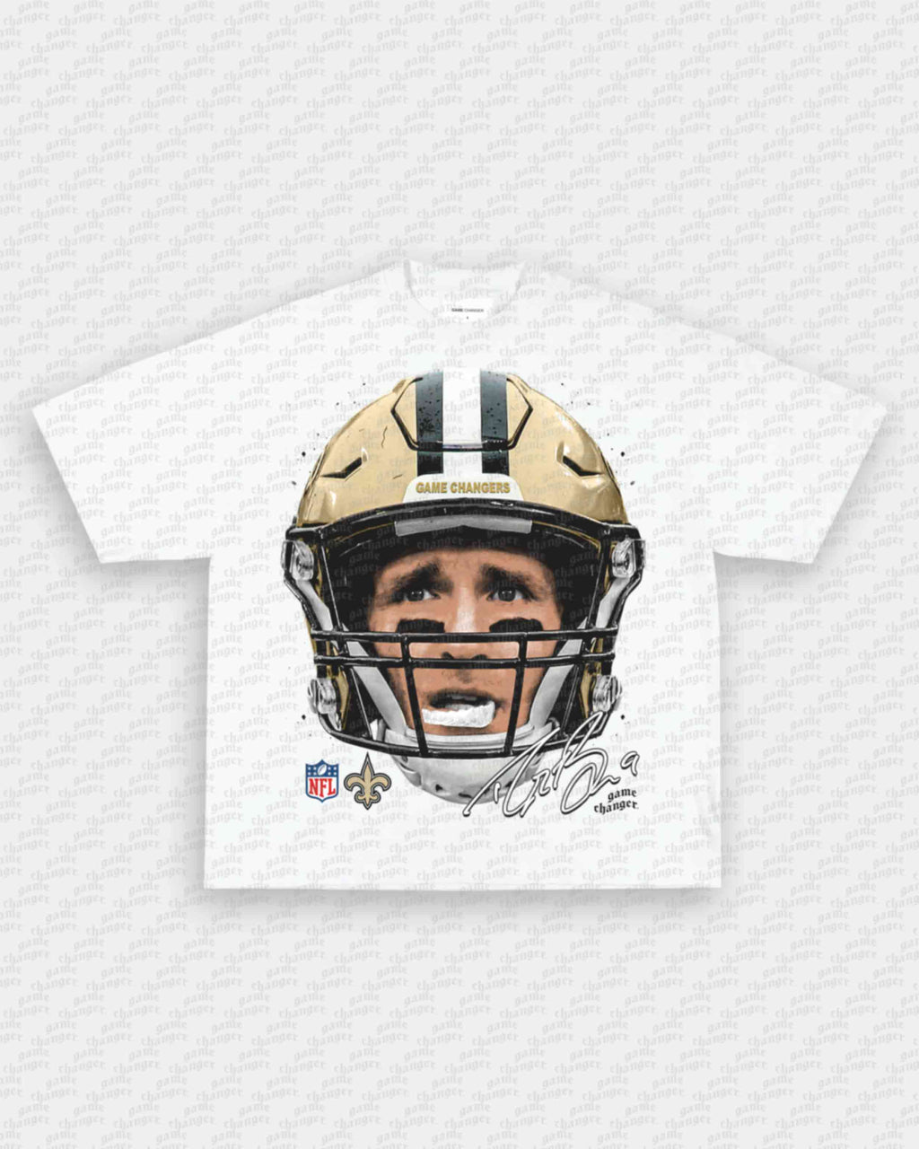 BIG FACE DREW BREES TEE Hoodie, Sweatshirt | CoreVibeTees.com (Image 3)