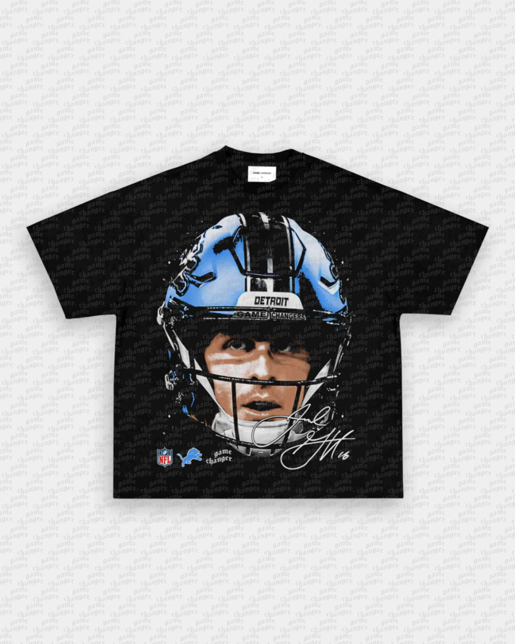 BIG FACE JARED GOFF TEE Hoodie, Sweatshirt | CoreVibeTees.com (Image 2)