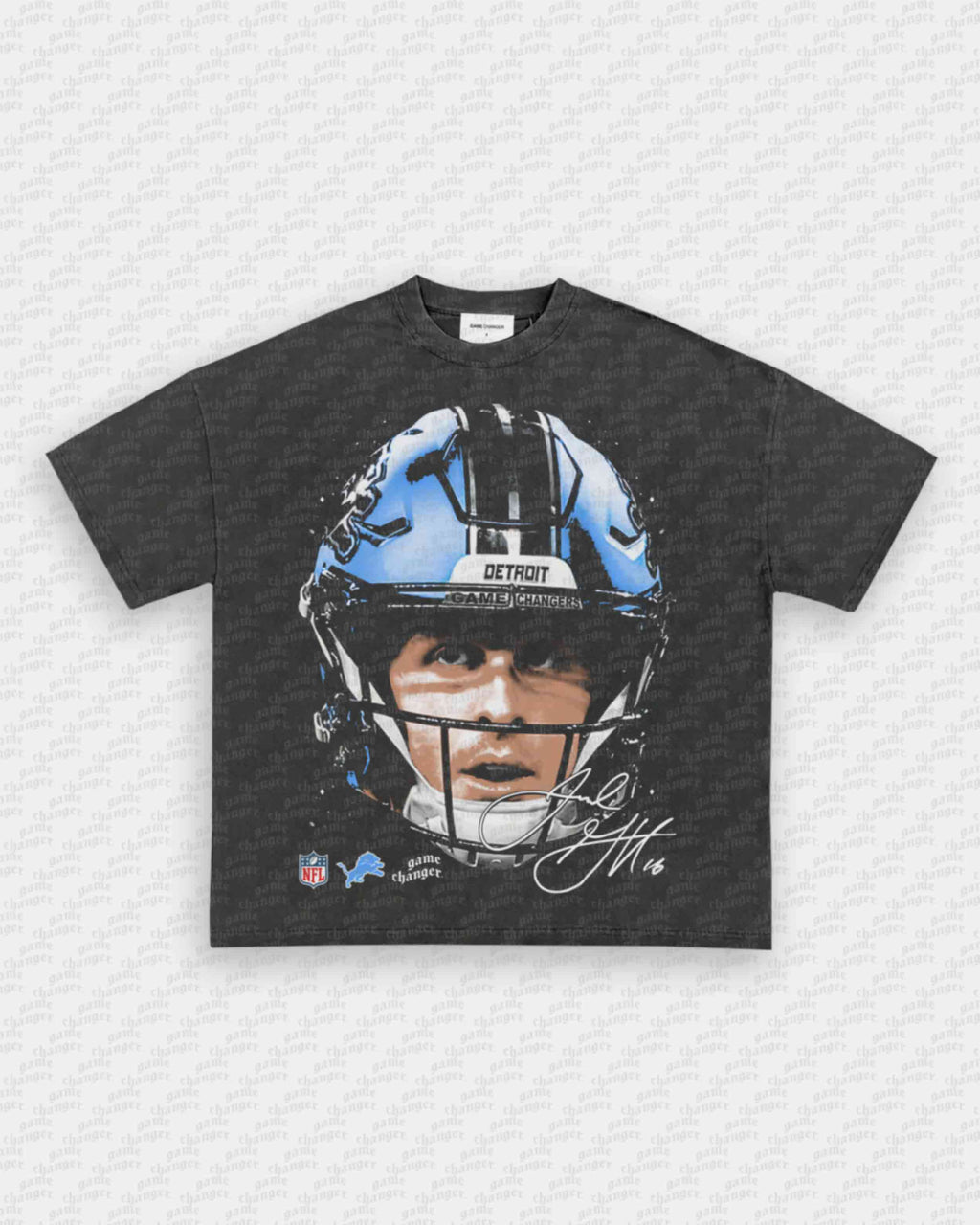 BIG FACE JARED GOFF TEE Hoodie, Sweatshirt | CoreVibeTees.com (Image 1)