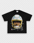 BIG FACE JUSTIN HERBERT TEE Hoodie, Sweatshirt | CoreVibeTees.com (Image 1)