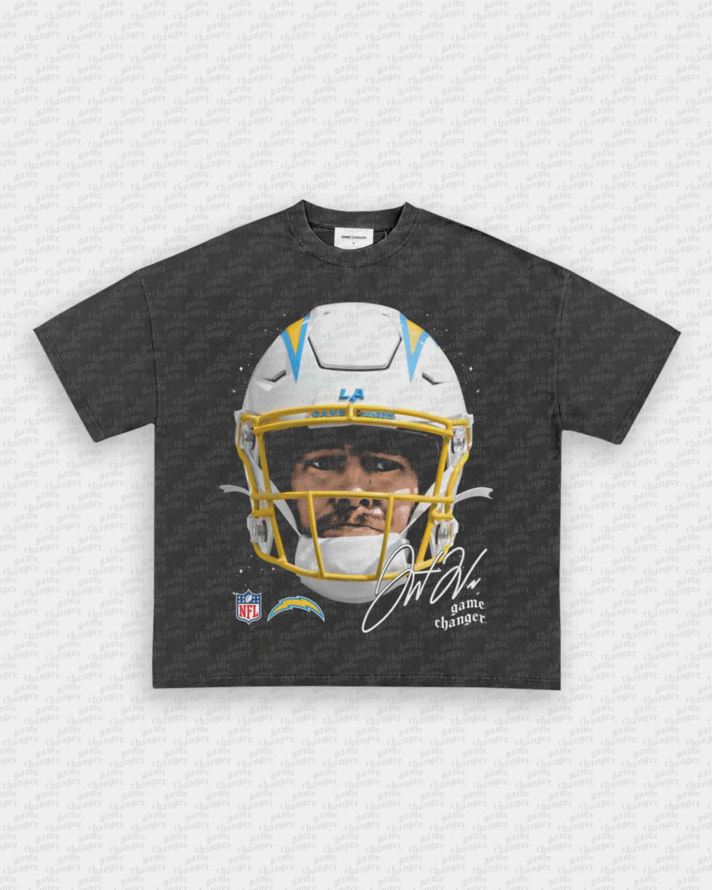BIG FACE JUSTIN HERBERT TEE Hoodie, Sweatshirt | CoreVibeTees.com (Image 4)