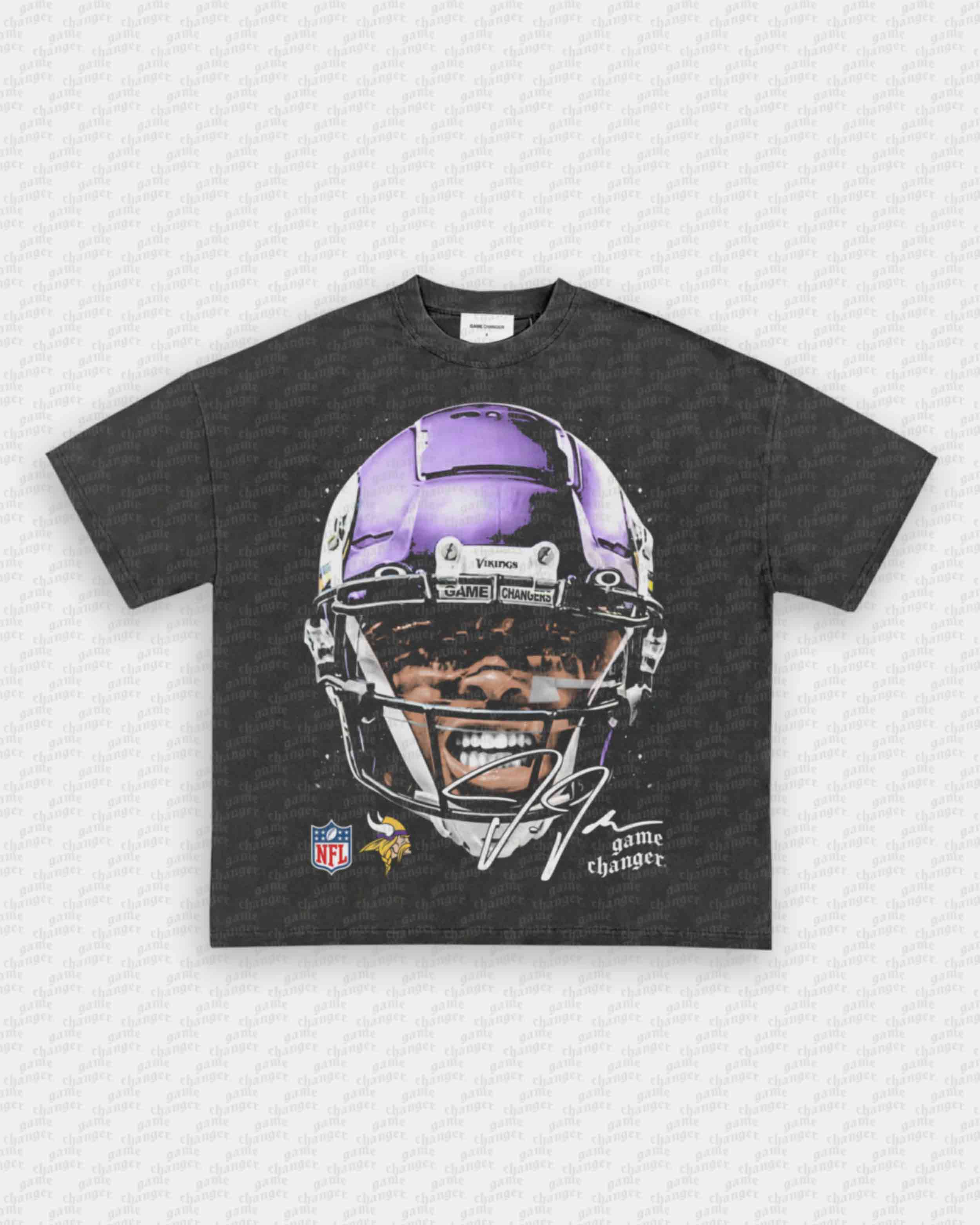 BIG FACE JUSTIN JEFFERSON TEE Hoodie, Sweatshirt | CoreVibeTees.com (Image 1)