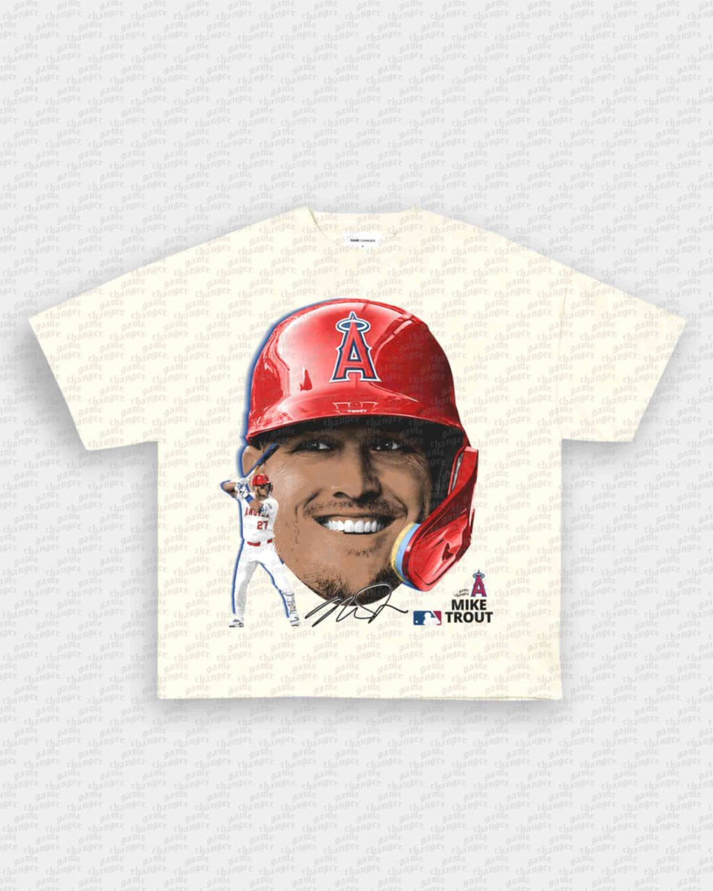 BIG FACE MIKE TROUT TEE Hoodie, Sweatshirt | CoreVibeTees.com (Image 4)