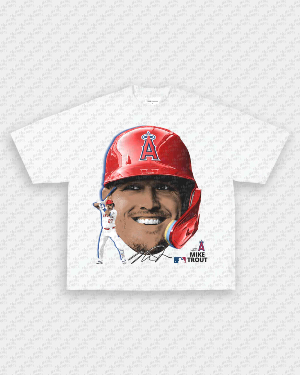 BIG FACE MIKE TROUT TEE Hoodie, Sweatshirt | CoreVibeTees.com (Image 3)