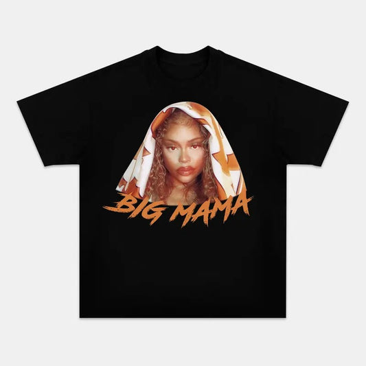 BIG MAMA Big Face Graphic T-Shirt Fans Gift