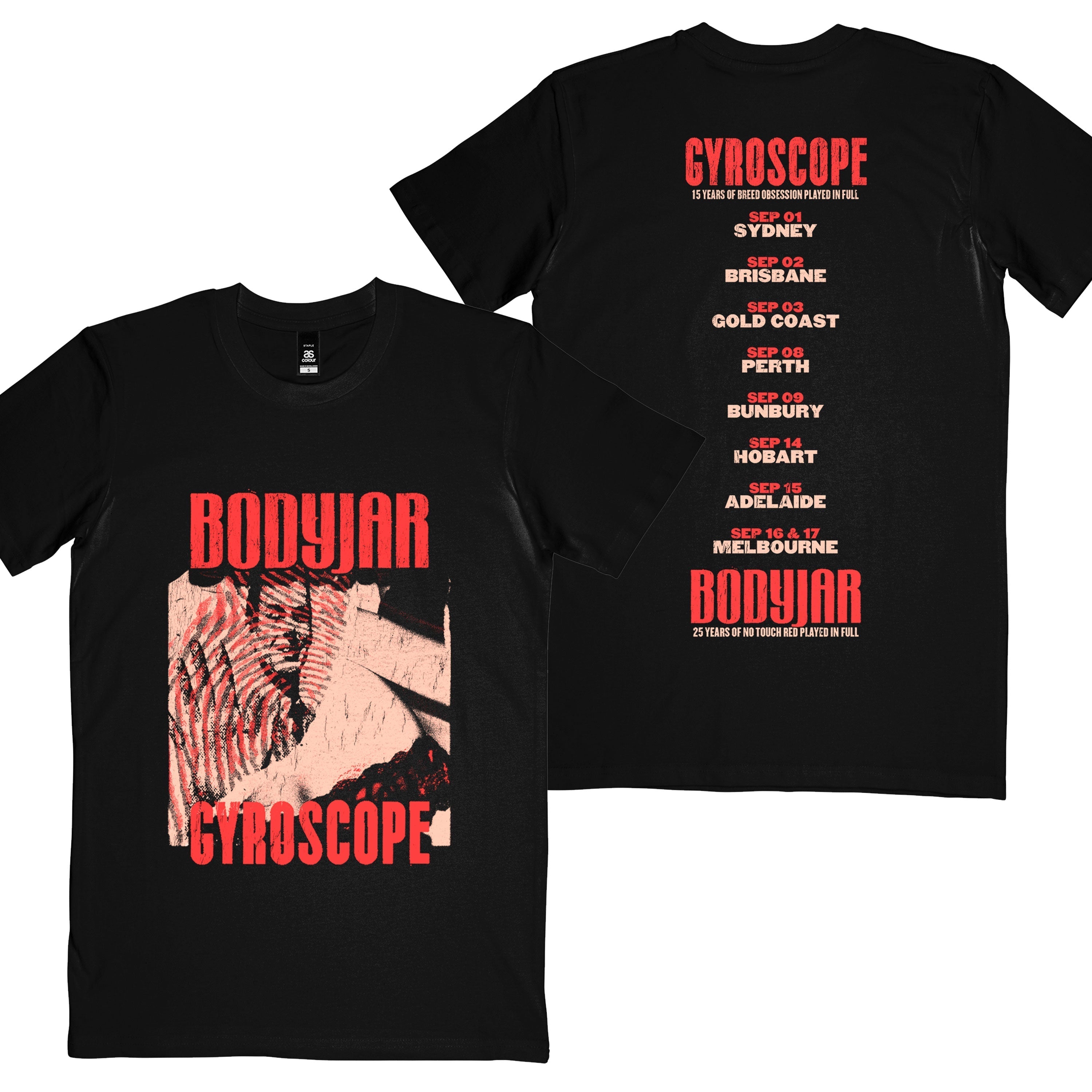 Bodyjar x Gyroscope Tour Tee (Black) Hoodie, Sweatshirt | CoreVibeTees.com