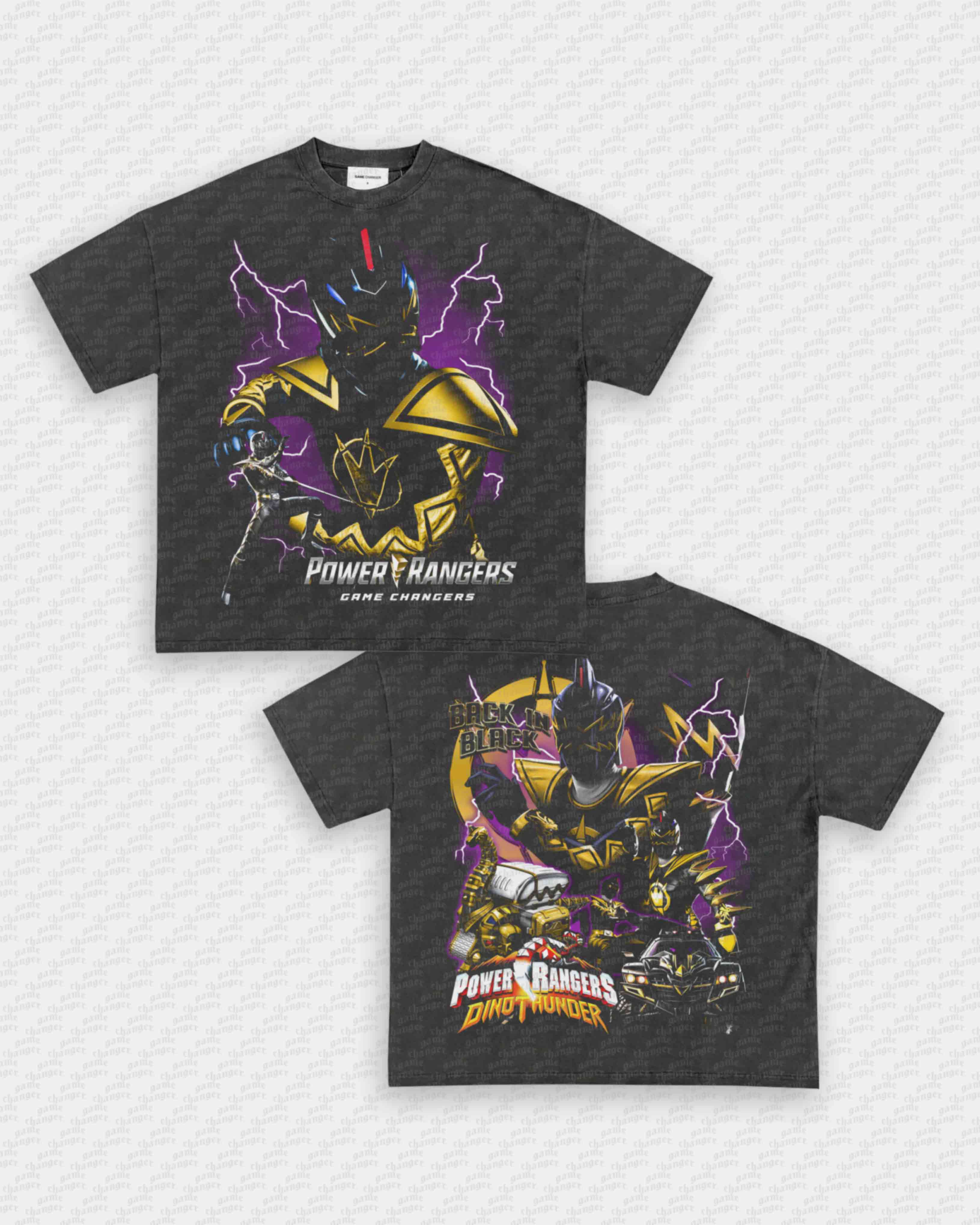 BLACK DINO RANGER V2 TEE - [DS] Hoodie, Sweatshirt | CoreVibeTees.com (Image 2)
