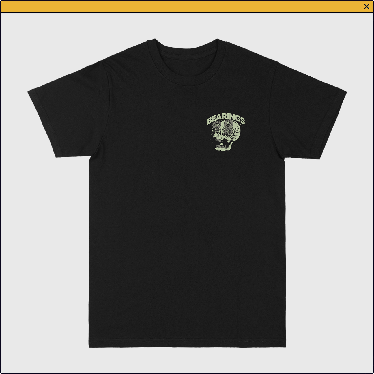 Bearings - Skull Rose Tee Hoodie, Sweatshirt | CoreVibeTees.com (Image 2)