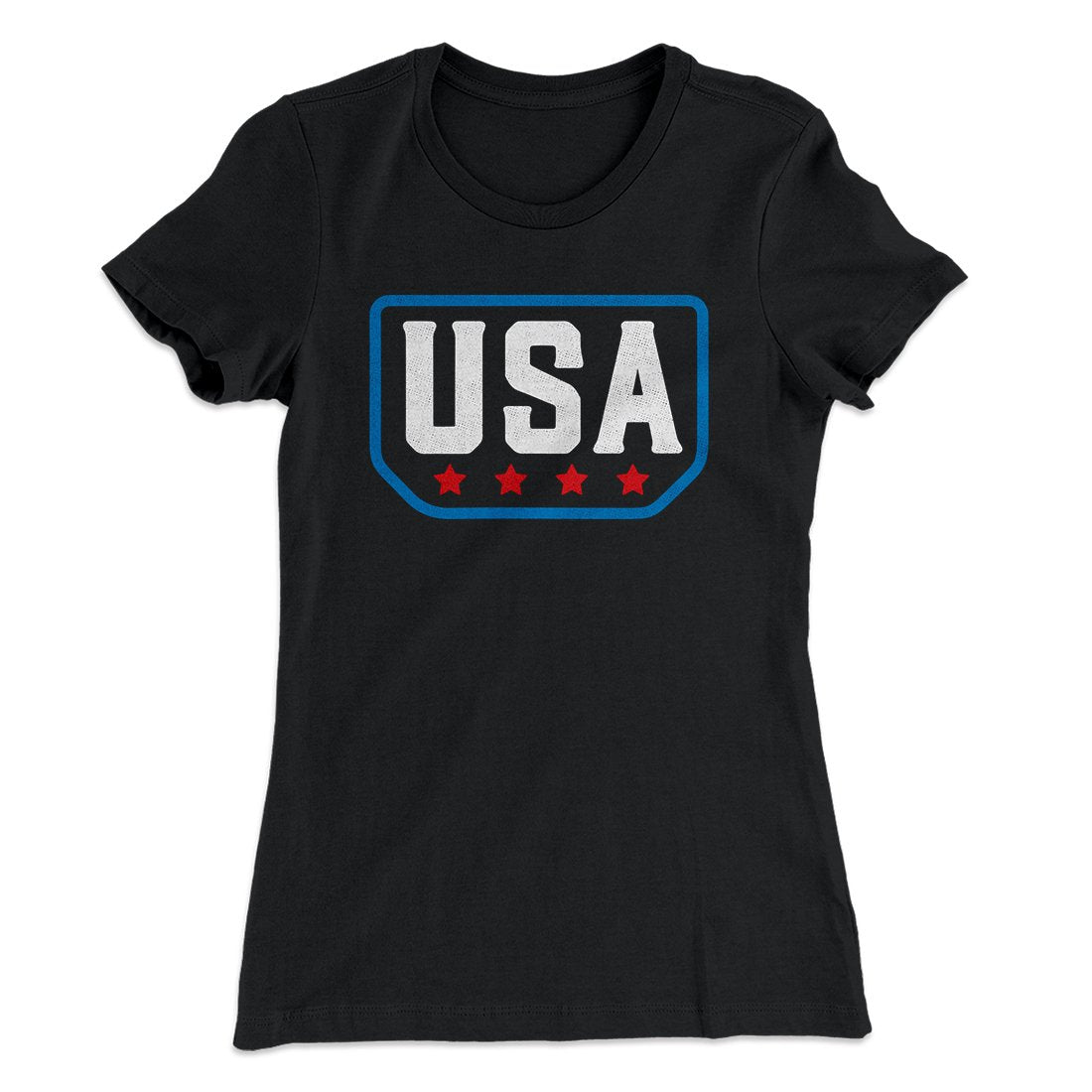 USA Badge Logo Women's T-Shirt Hoodie, Sweatshirt | CoreVibeTees.com (Image 2)