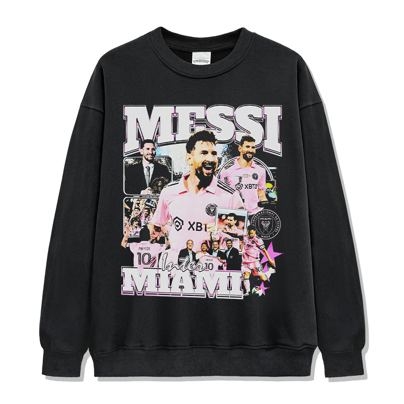 Inter Miami By Messi Sweatshirt T-Shirts, Hoodie | CoreVibeTees.com (Image 1)