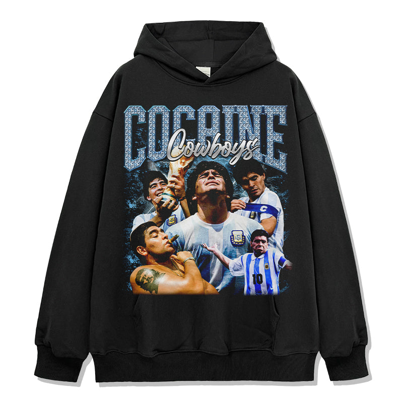Cocaine Cowboys By Diego Maradona Hoodie T-Shirts, Sweatshirt | CoreVibeTees.com (Image 1)