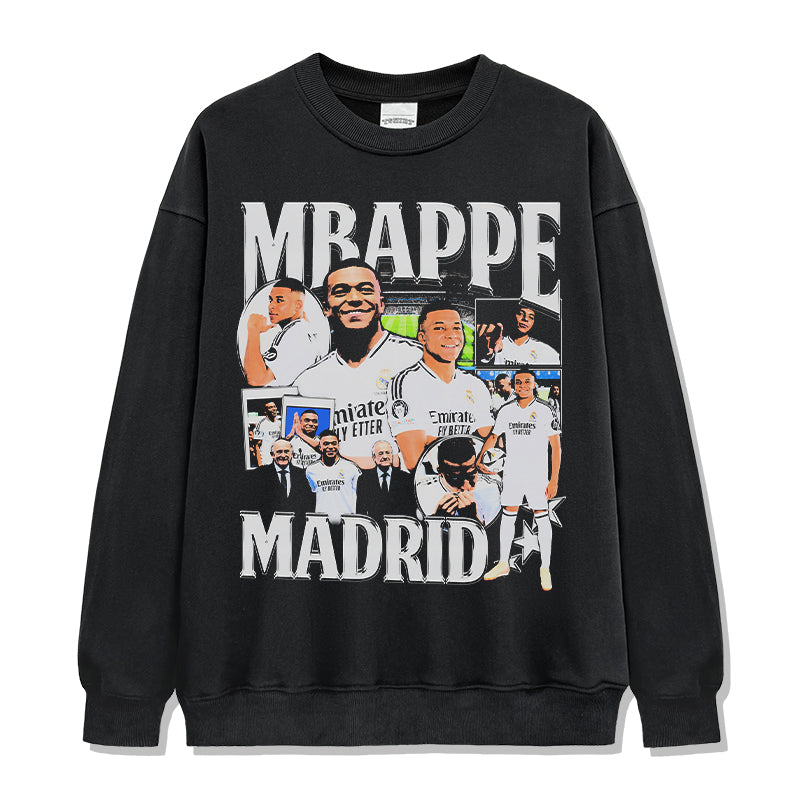Madrid By MbappÃ© Sweatshirt T-Shirts, Hoodie | CoreVibeTees.com (Image 1)