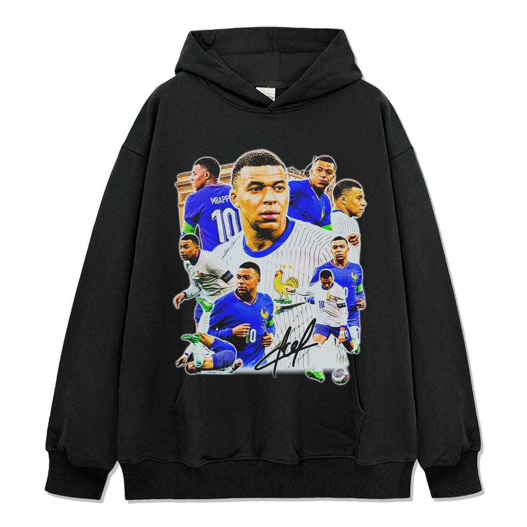 Kylian MbappÃ© â€œSignatureâ€ Hoodie T-Shirts, Sweatshirt | CoreVibeTees.com (Image 1)