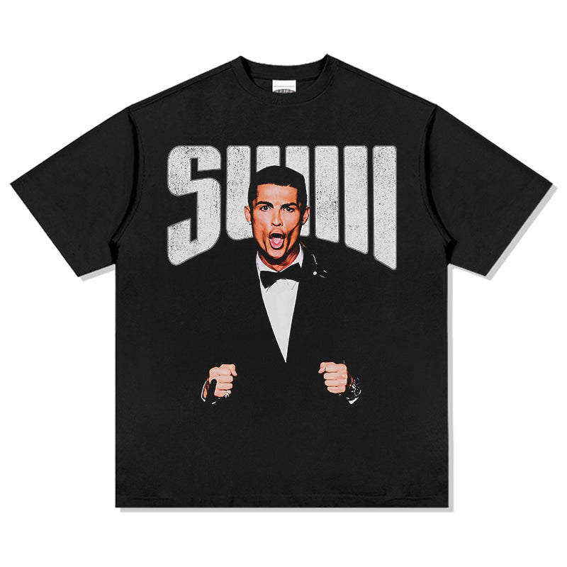 Suiii By Cristiano Ronaldo Tee Hoodie, Sweatshirt | CoreVibeTees.com (Image 1)