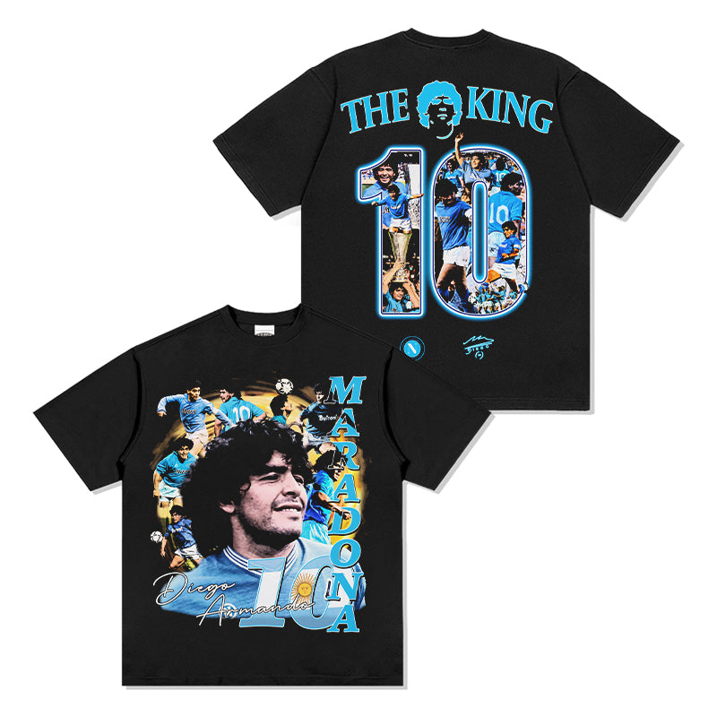 Diego Maradona The King Tee Hoodie, Sweatshirt | CoreVibeTees.com (Image 1)