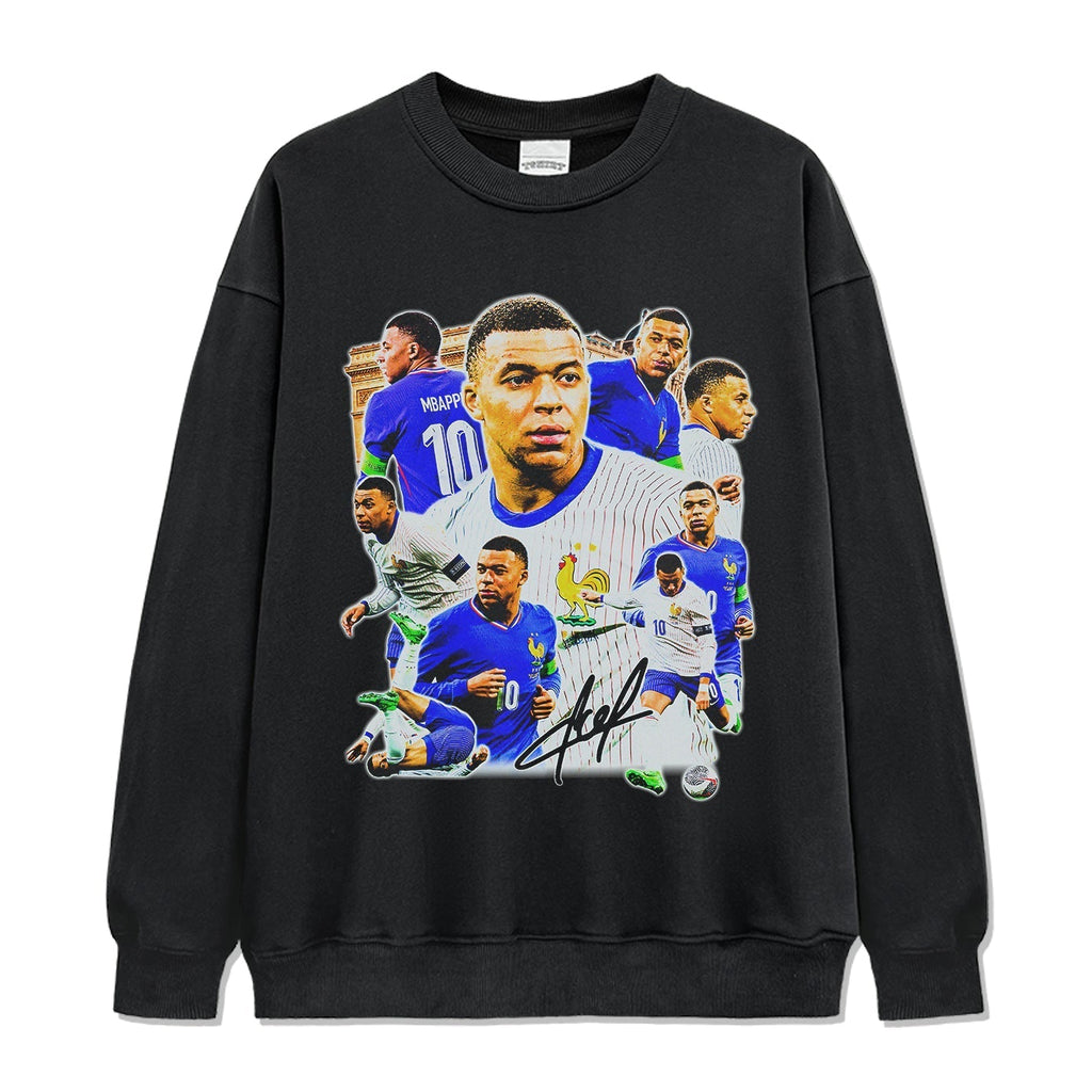 Kylian MbappÃ© â€œSignatureâ€ Sweatshirt T-Shirts, Hoodie | CoreVibeTees.com (Image 1)
