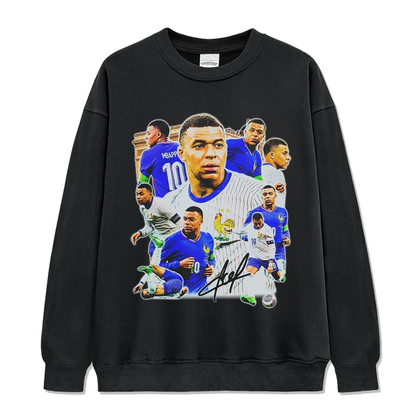 Kylian MbappÃ© â€œSignatureâ€ Sweatshirt T-Shirts, Hoodie | CoreVibeTees.com (Image 1)