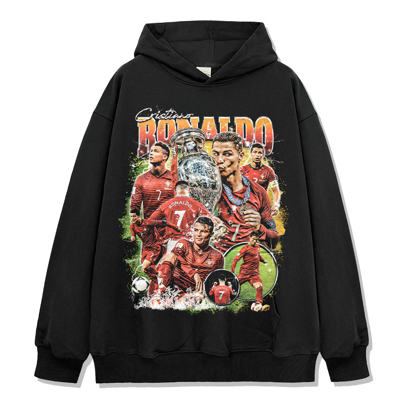 Cristiano Ronaldo â€œSignatureâ€ Hoodie T-Shirts, Sweatshirt | CoreVibeTees.com (Image 1)