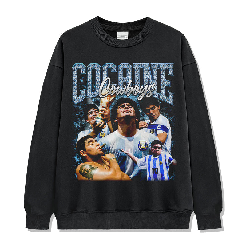 Cocaine Cowboys By Diego Maradona Sweatshirt T-Shirts, Hoodie | CoreVibeTees.com (Image 1)