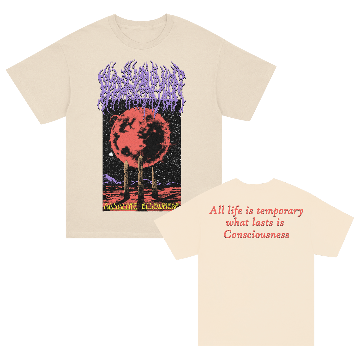 All Life Is Temporary T-Shirt (CrÃ¨me) Hoodie, Sweatshirt | CoreVibeTees.com (Image 1)