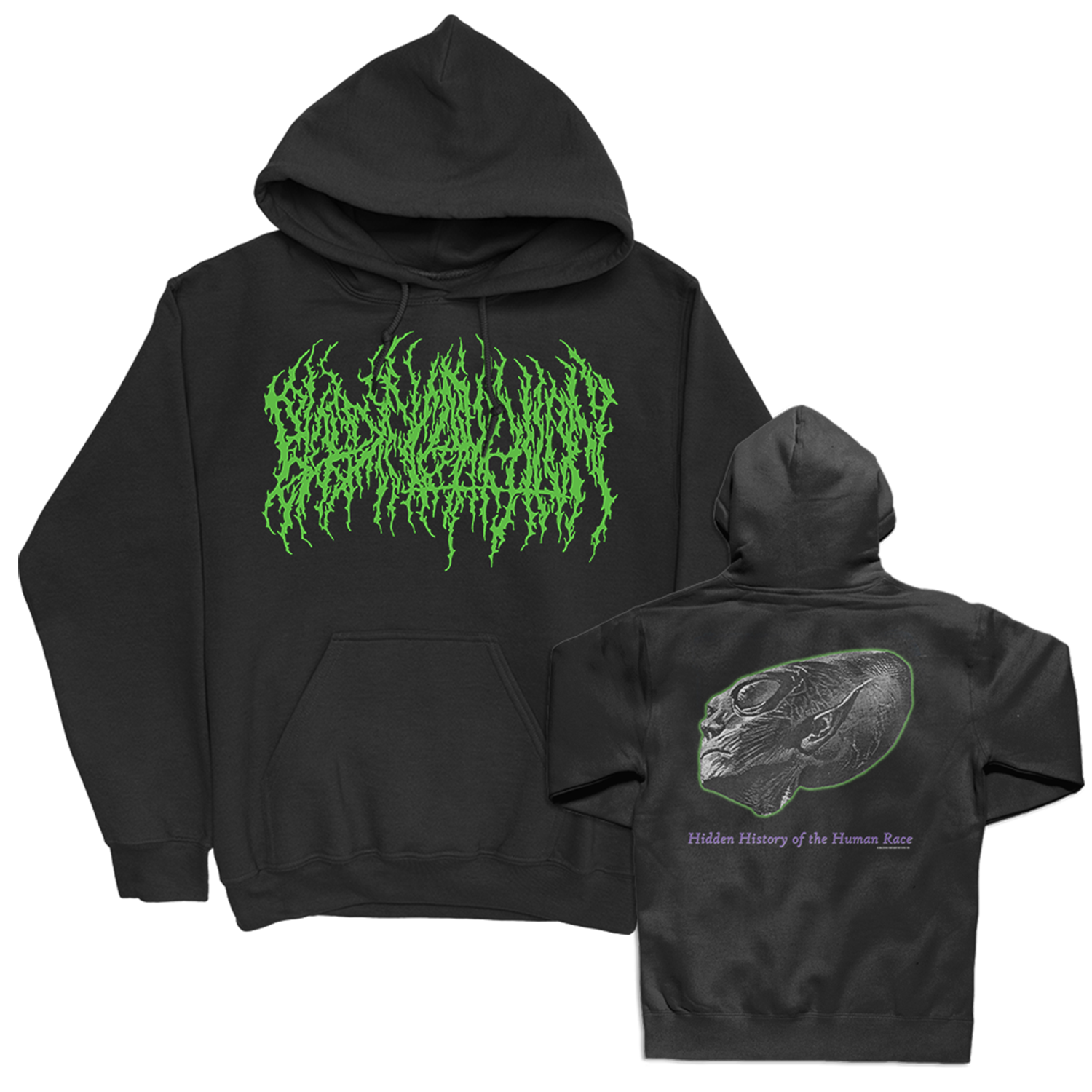 Hidden History Pullover Hoodie (Black) T-Shirts, Sweatshirt | CoreVibeTees.com (Image 1)