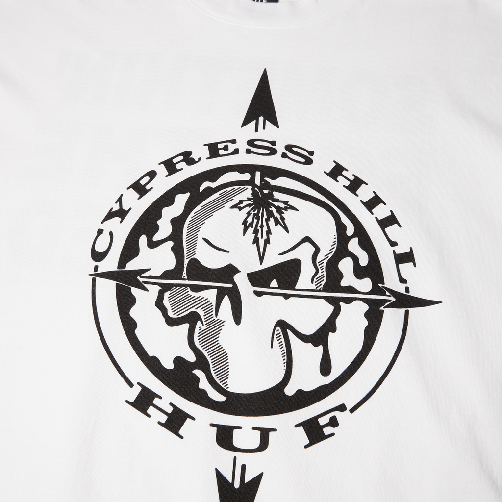 HUF x Cypress Hill Blunted Compass Bw T-Shirt Hoodie, Sweatshirt | CoreVibeTees.com