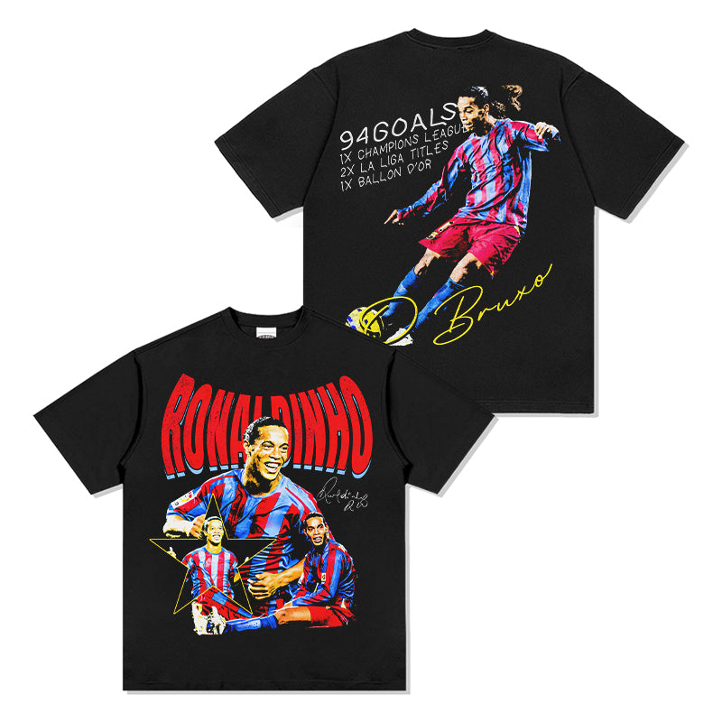 Ronaldinho "Signature" Tee Hoodie, Sweatshirt | CoreVibeTees.com (Image 1)