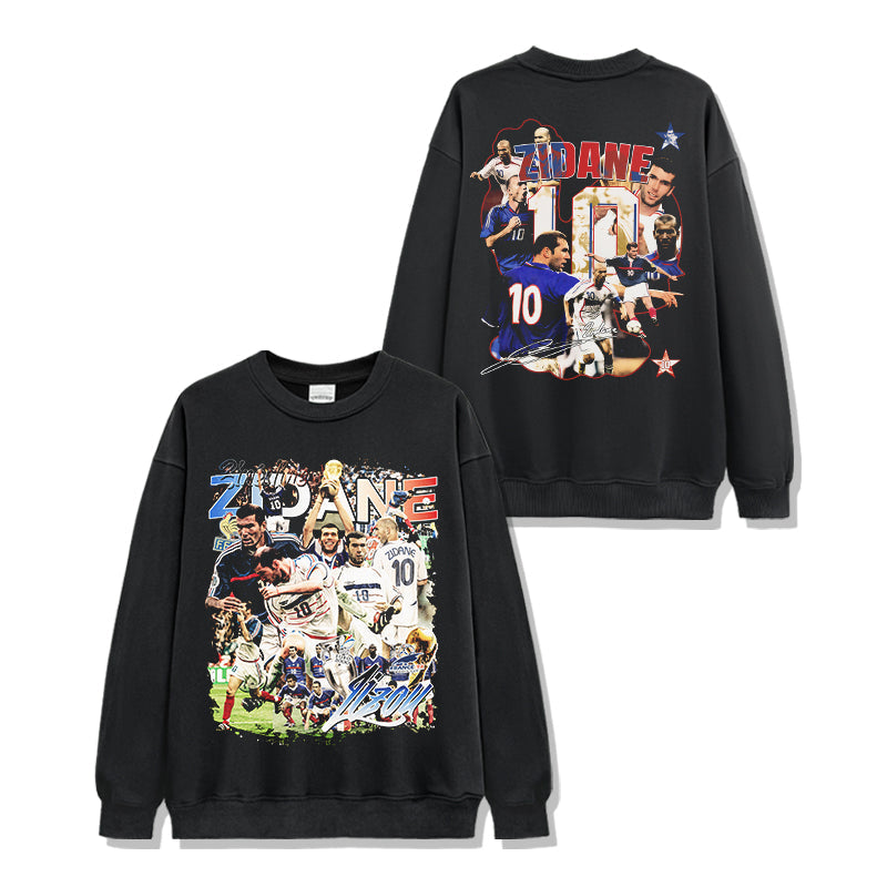 Zinedine Zidane â€œSignatureâ€Â Sweatshirt T-Shirts, Hoodie | CoreVibeTees.com (Image 1)