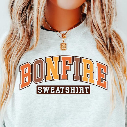 BONFIRE SWEATSHIRT CASUAL SWEATSHIRT FOR FALL AND HOLIDAY SEASON Crewneck Fit