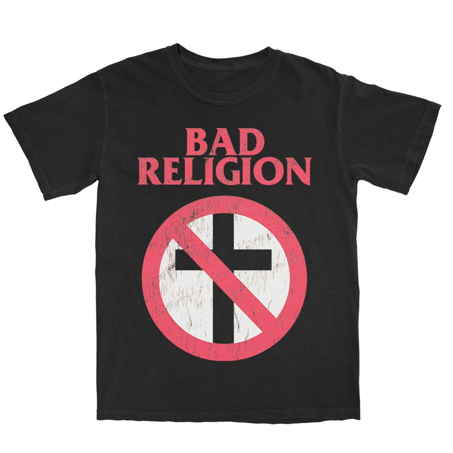 Distressed Big Crossbuster Tee (Black) Hoodie, Sweatshirt | CoreVibeTees.com (Image 1)