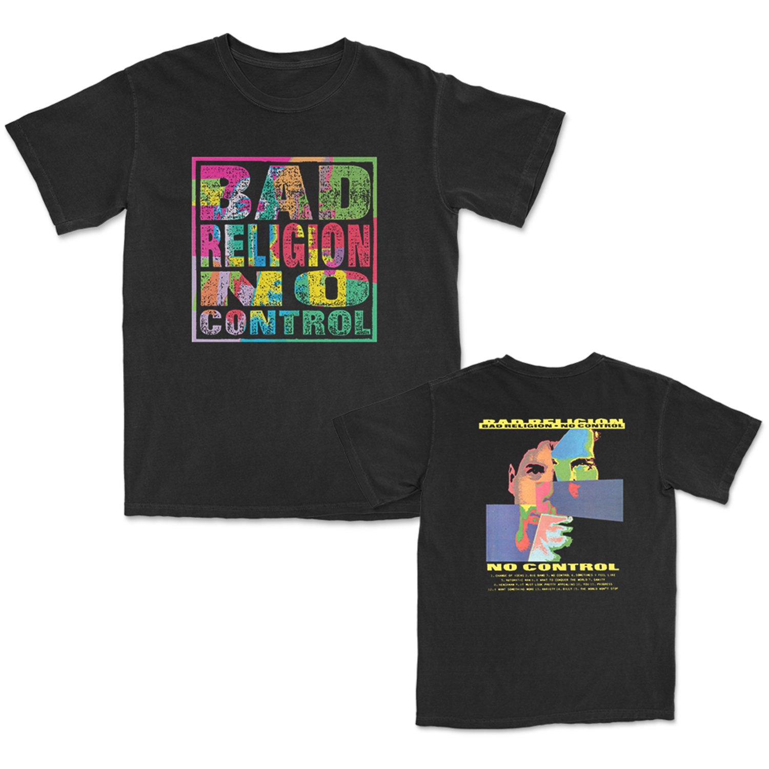 No Control Track List T-Shirt (Black) Hoodie, Sweatshirt | CoreVibeTees.com (Image 1)